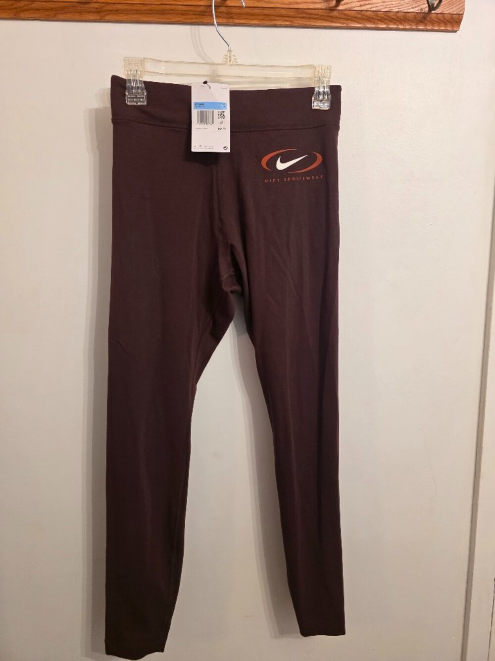 NIKE SPORTSWEAR SWOOSH BROWN LEGGINGS SIZE M